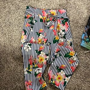Mayoral Girls Floral Print Pant